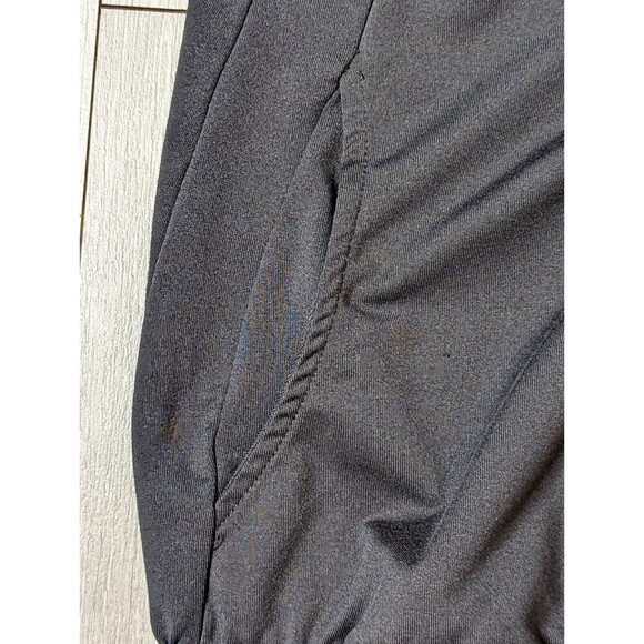 Te Verde Women's  Medium Dark Gray Track Jacket  Fitted Thumb Holes Runched - Picture 3 of 14